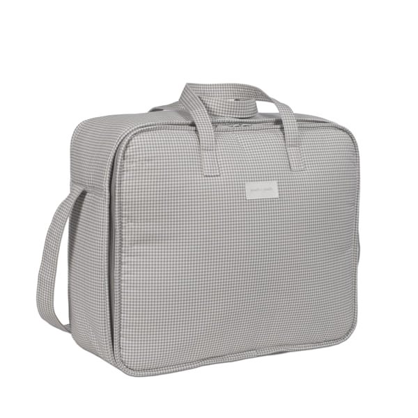 Maleta Little Bloom Vichy Gris - Imagen 2