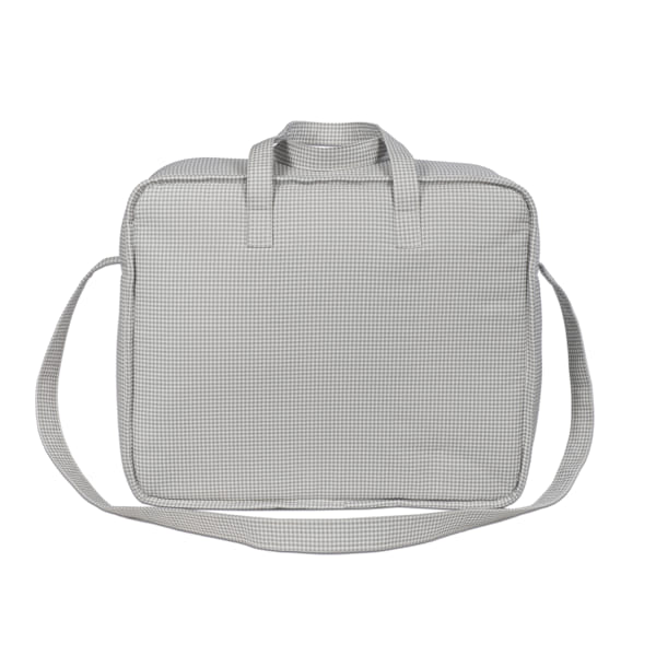 Maleta Little Bloom Vichy Gris - Imagen 4