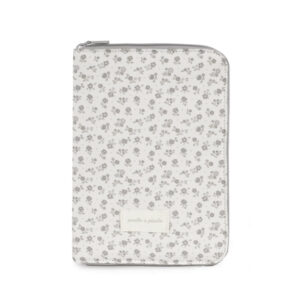 Portadocumentos Little Bloom Flor Gris