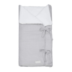 Arrullo Manta Little Bloom Vichy Gris