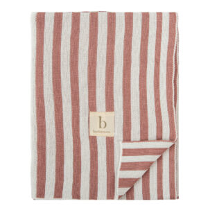 Toquilla Tricot 75x90 cm Bambú Stripes Rosa