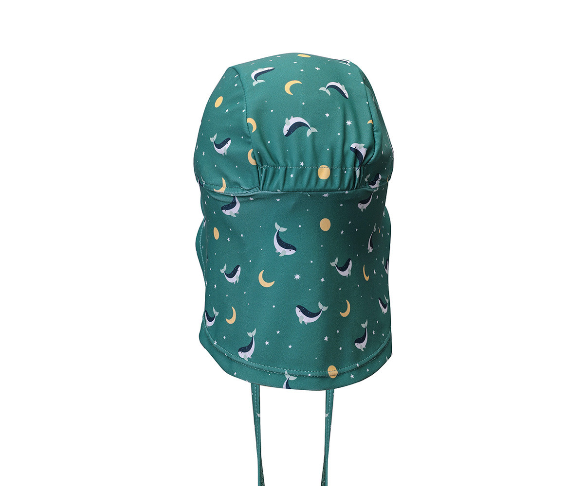 Gorro Playa Bebé Whale Teal - Imagen 2