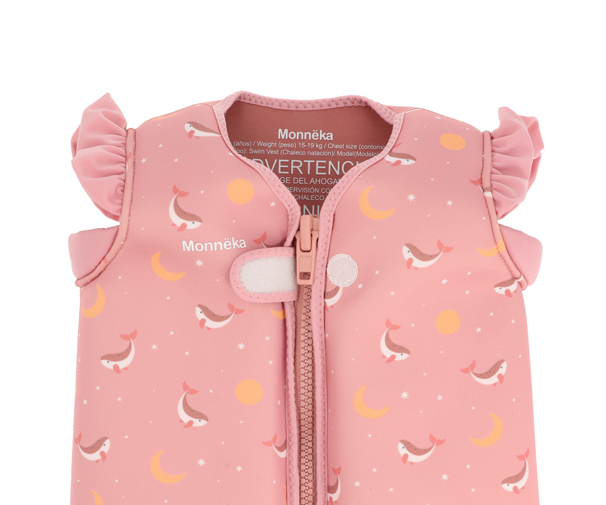Chaleco Flotador Aprendizaje Whale Pink - Imagen 3