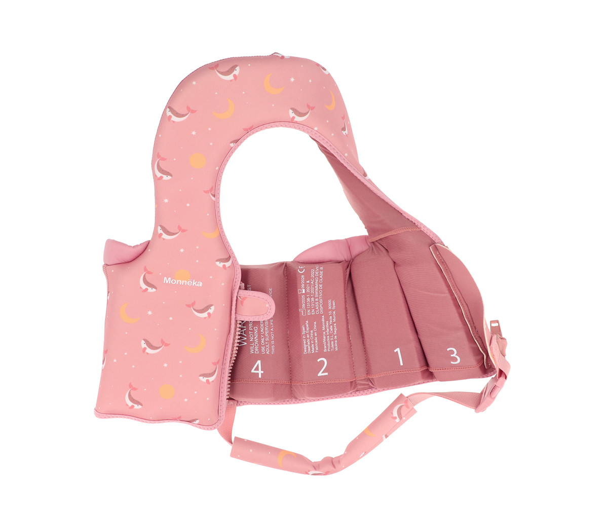 Chaleco Flotador Aprendizaje Whale Pink Talla 1-2 años - Imagen 4