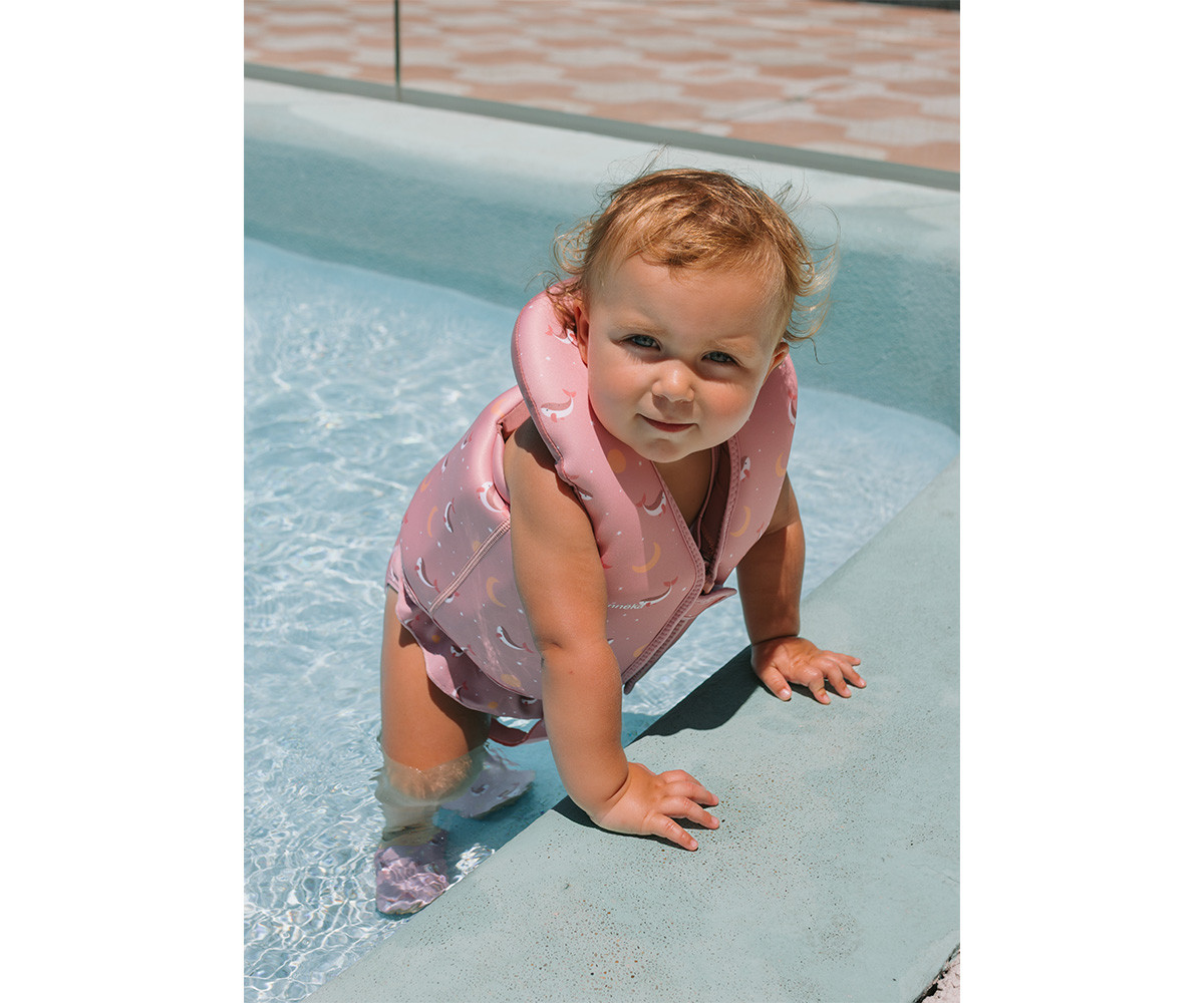 Chaleco Flotador Aprendizaje Whale Pink Talla 1-2 años - Imagen 6