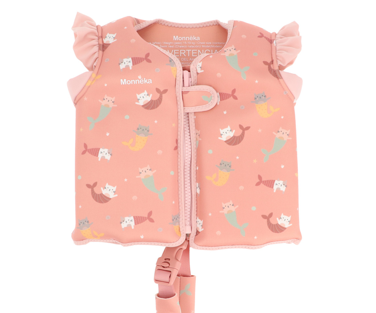 Chaleco Flotador Aprendizaje Mermaid Cats 2-6 años