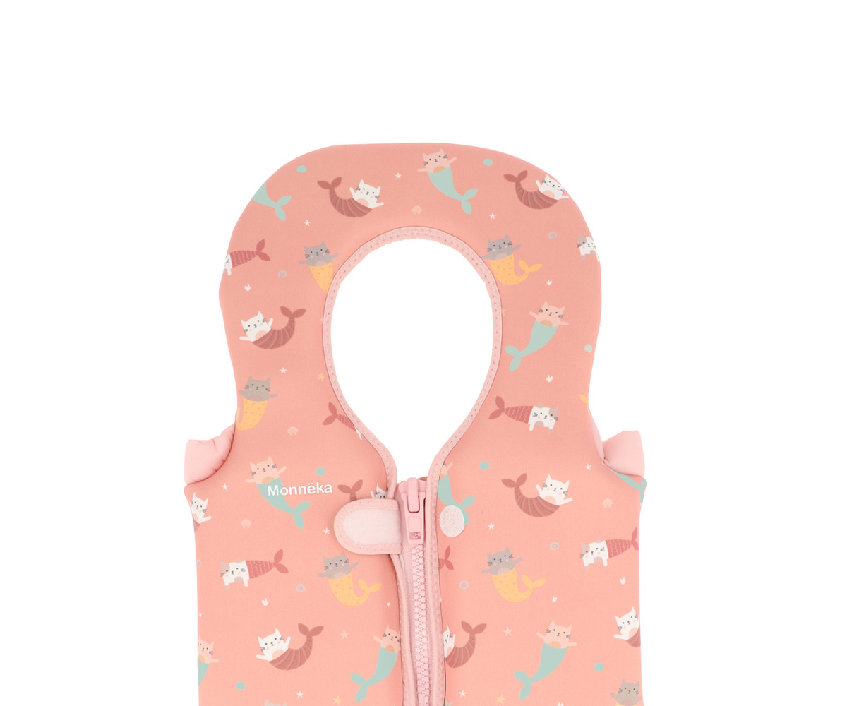 Chaleco Flotador Aprendizaje Mermaid Cats Talla 1-2 años - Imagen 4