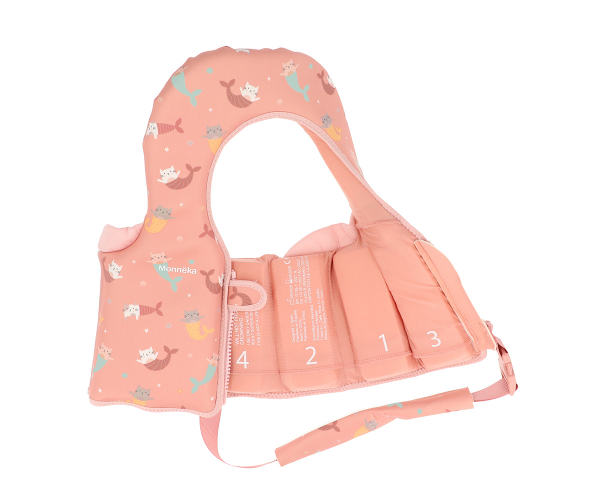 Chaleco Flotador Aprendizaje Mermaid Cats Talla 1-2 años - Imagen 5