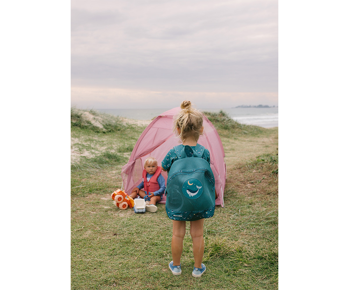 Mochila Infantil Antiarena Whale Teal - Imagen 5