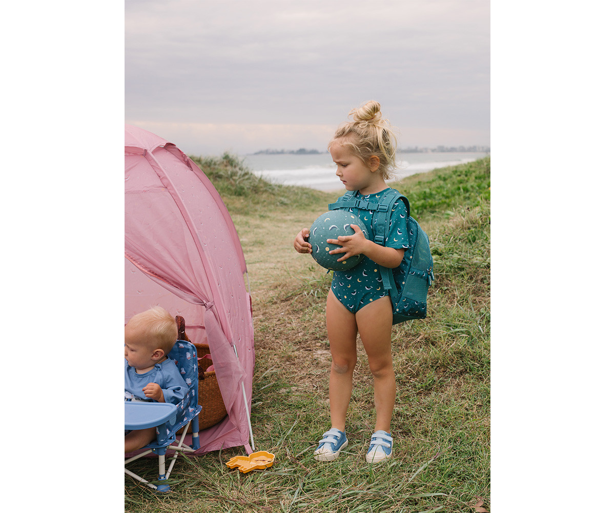 Mochila Infantil Antiarena Whale Teal - Imagen 6