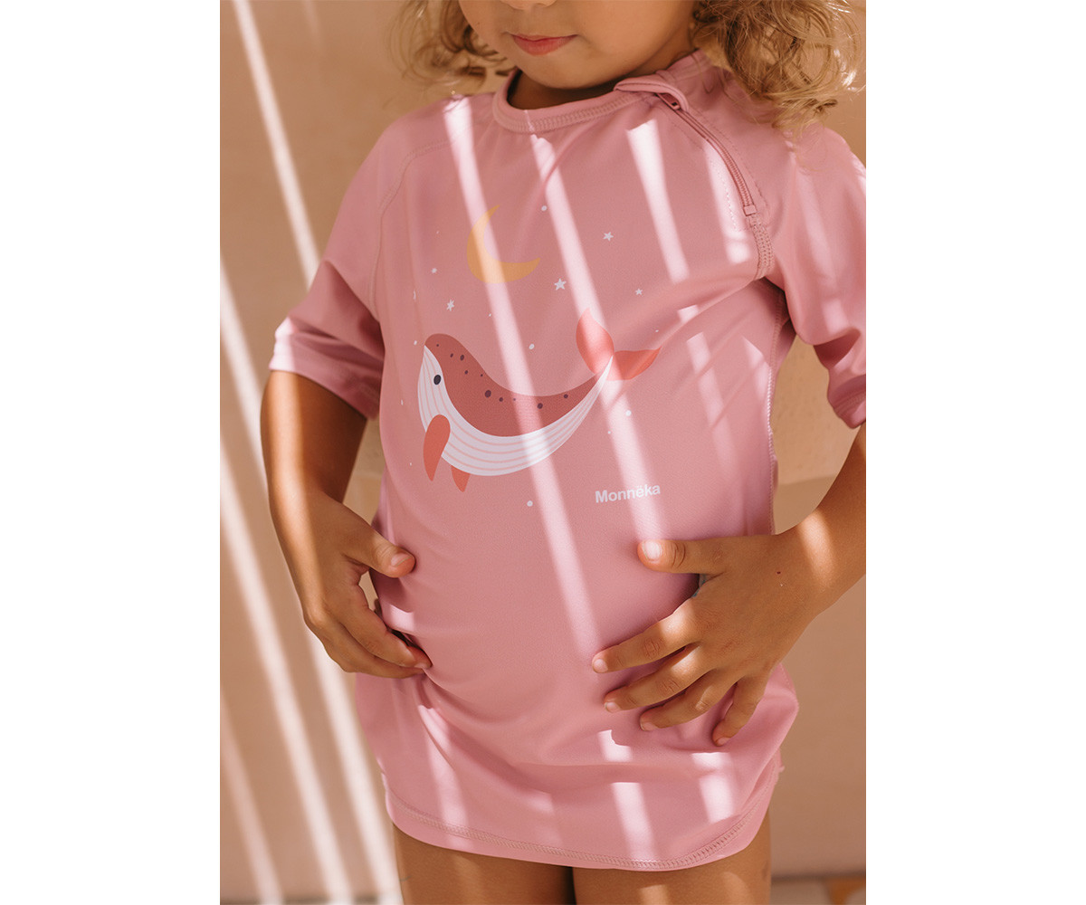 Camiseta Protección Solar Whale Pink - Imagen 3