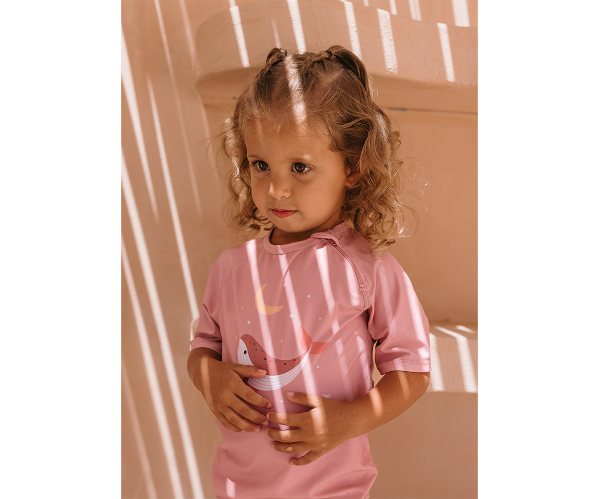Camiseta Protección Solar Whale Pink - Imagen 4