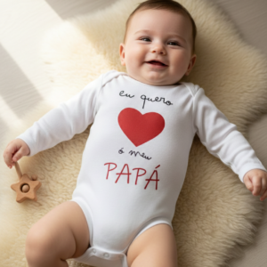 BODY O CAMISETA “QUIERO A MI PAPÁ” (Idiomas a elegir + nombre opcional)