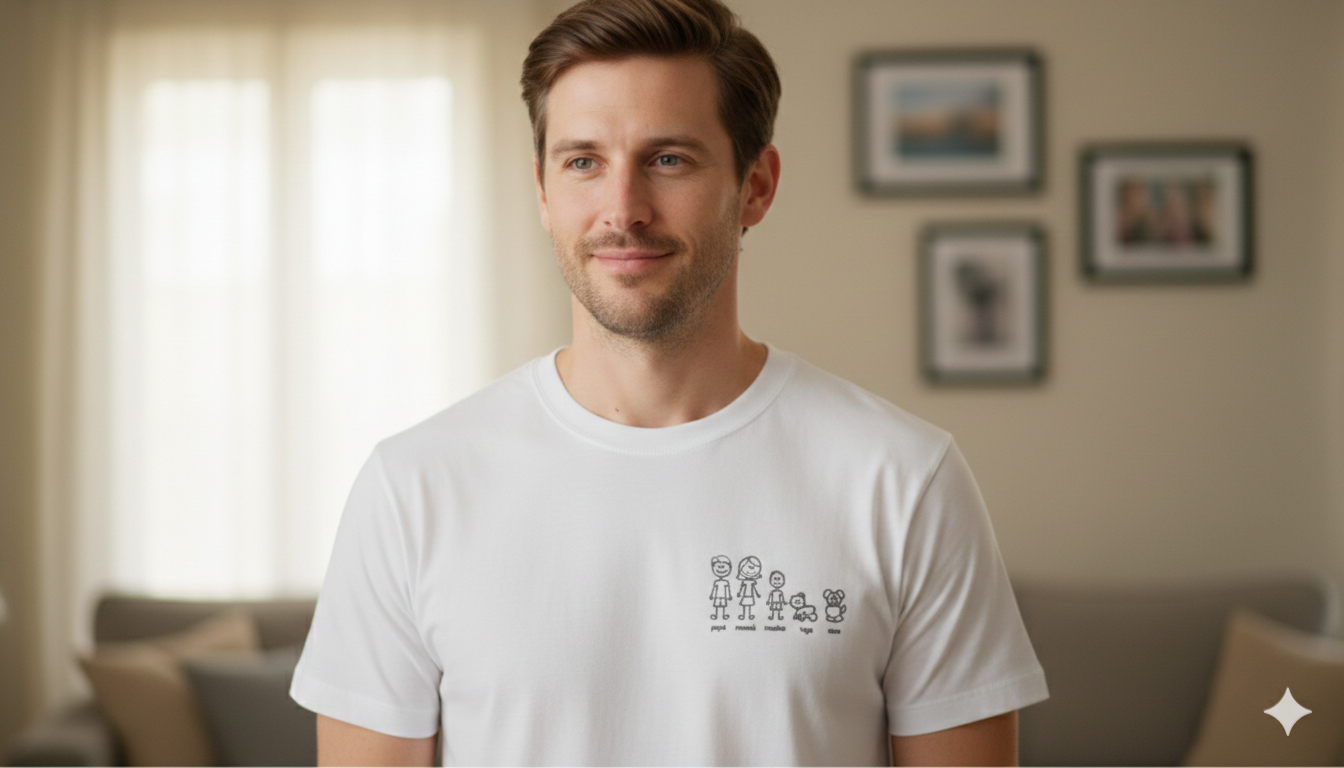 CAMISETA “FAMILY” PERSONALIZADA (Miembros + Nombres + Mascotas) - Imagen 3