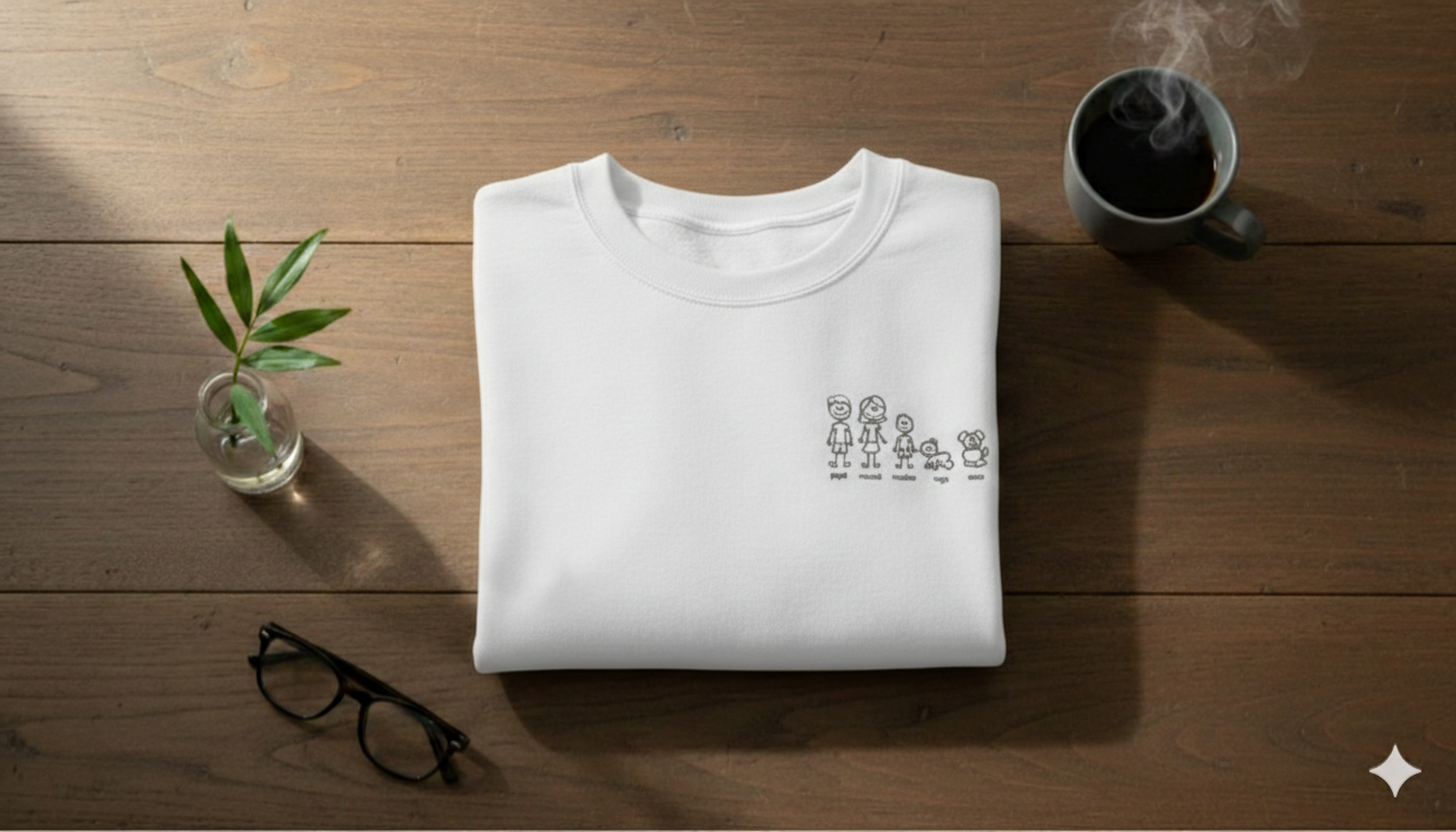 CAMISETA “FAMILY” PERSONALIZADA (Miembros + Nombres + Mascotas) - Imagen 4