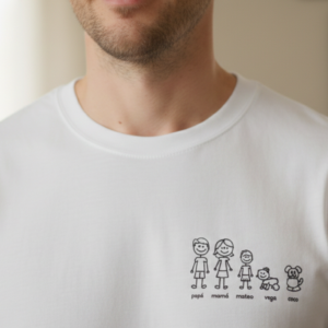CAMISETA “FAMILY” PERSONALIZADA (Miembros + Nombres + Mascotas)