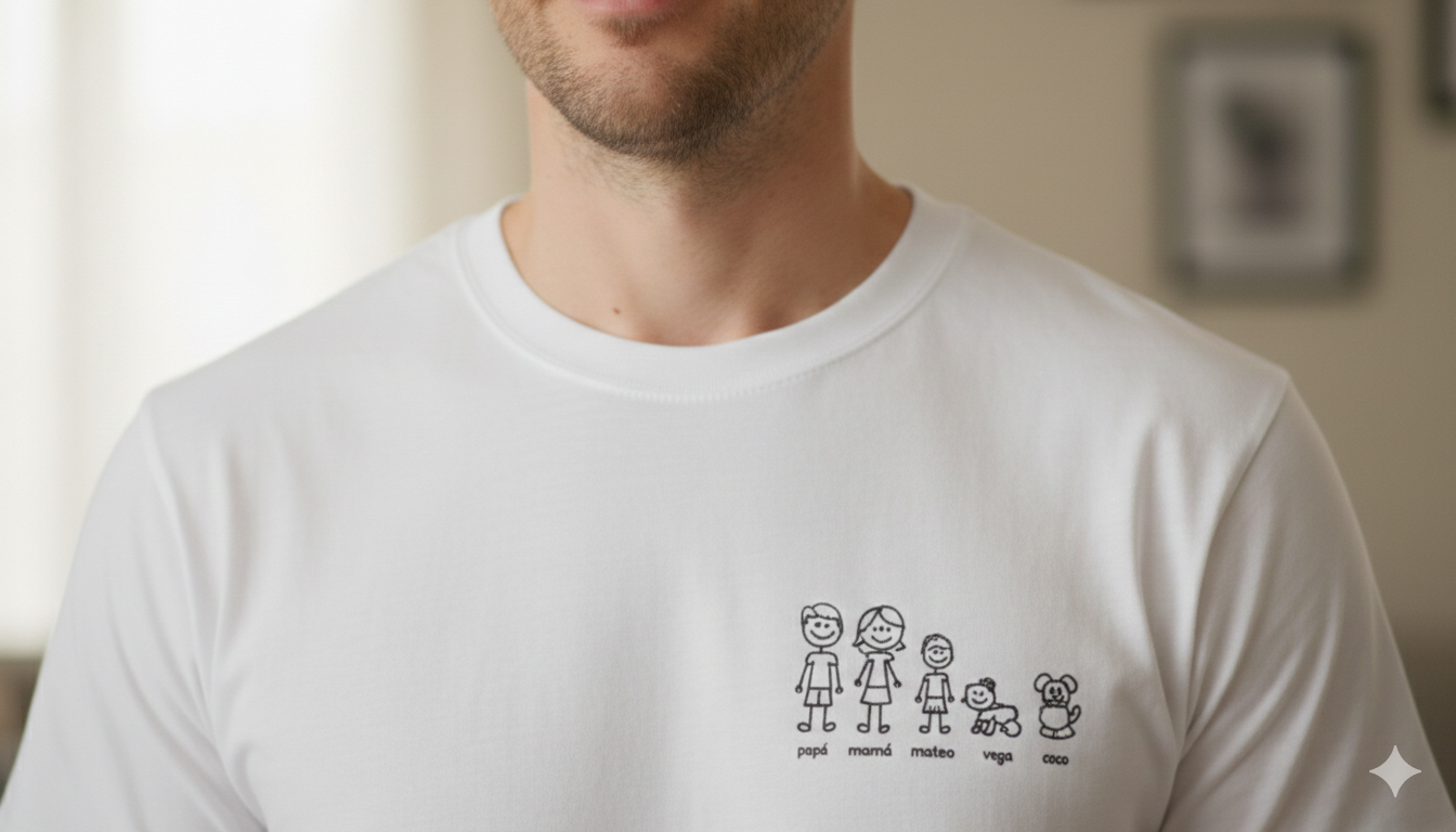 CAMISETA “FAMILY” PERSONALIZADA (Miembros + Nombres + Mascotas)