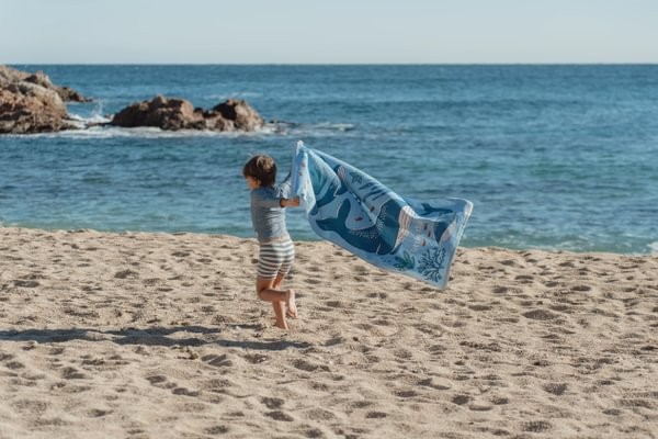 Toalla de Playa World Blue 60x120cm - Imagen 4