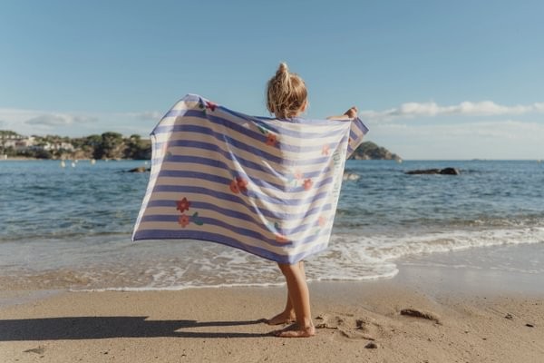 Toalla de Playa Purple Stripe 60x120cm - Imagen 4