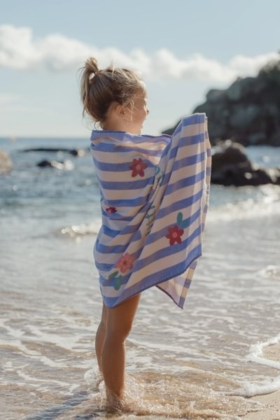 Toalla de Playa Purple Stripe 60x120cm - Imagen 5