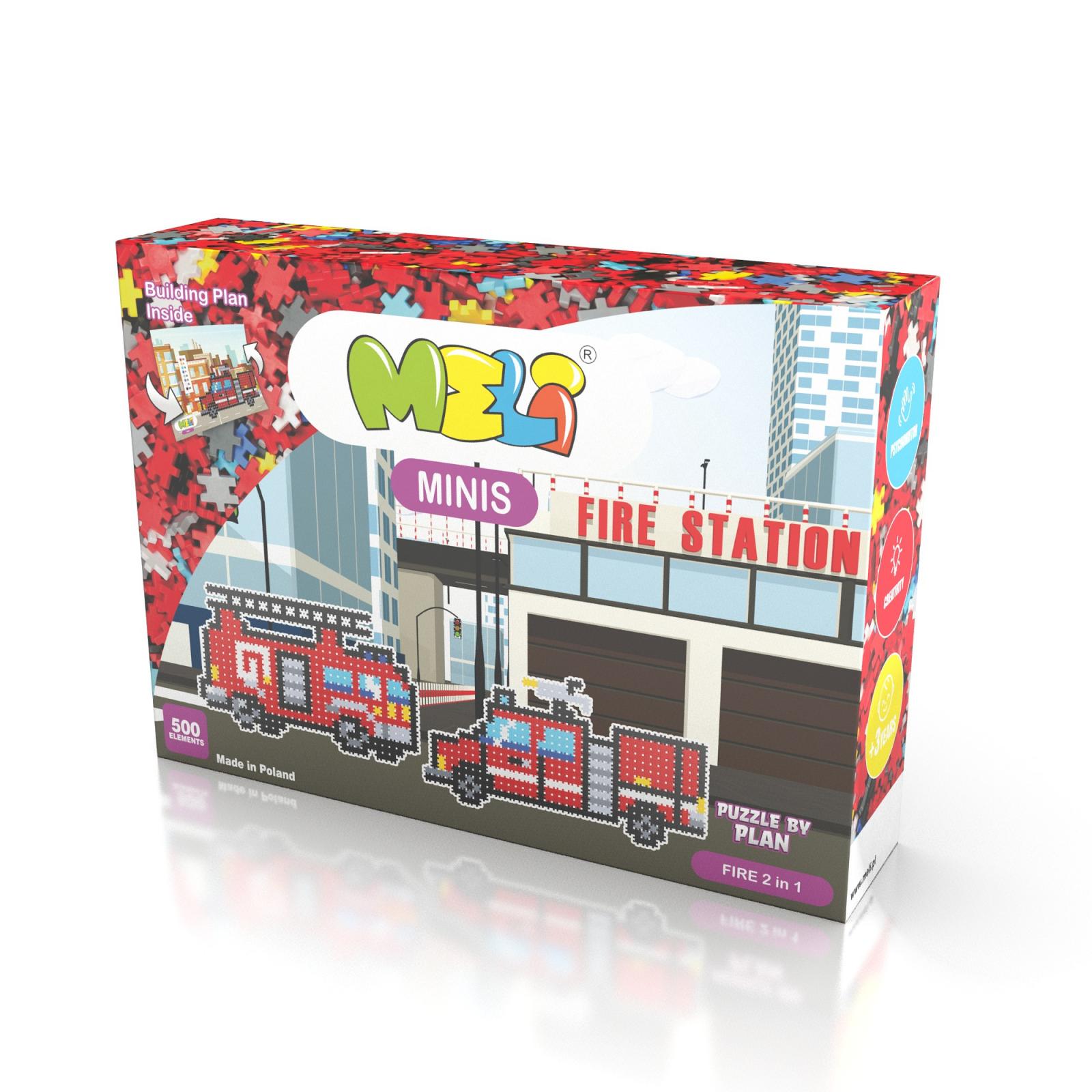 MELI Minis Tematic 2 en 1 Bomberos