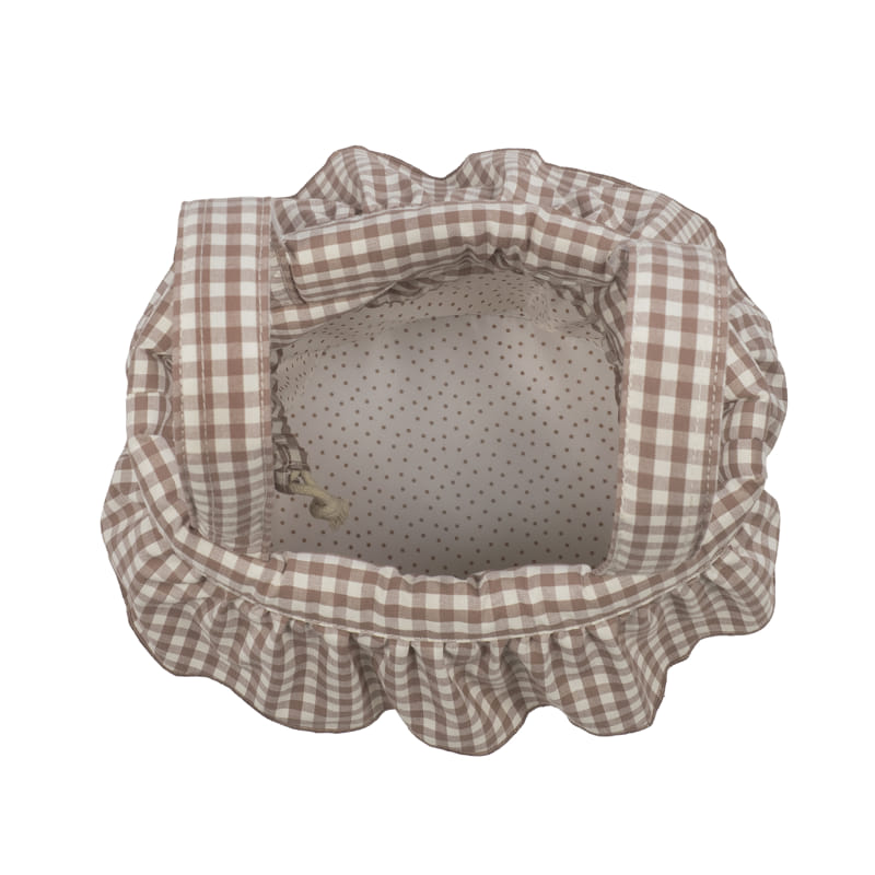 Bolso Bucket Praliné Vichy Moka - Imagen 4