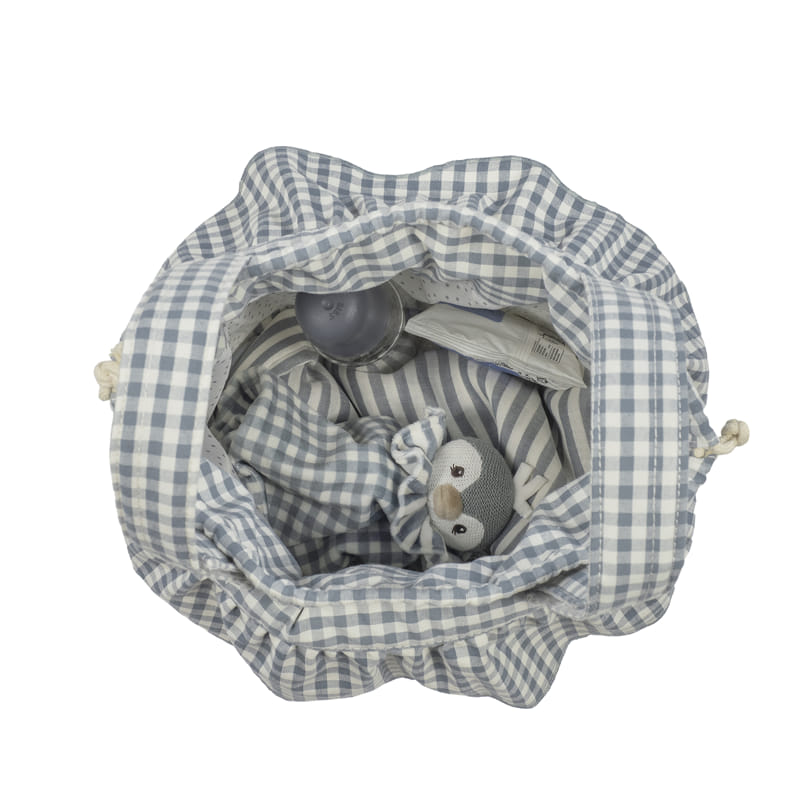 Bolso Bucket Praliné Vichy Matcha - Imagen 5