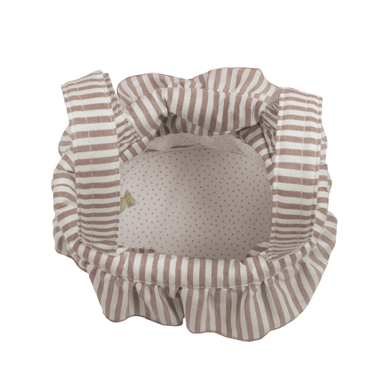 Bolso Bucket Praliné Rayas Moka - Imagen 4