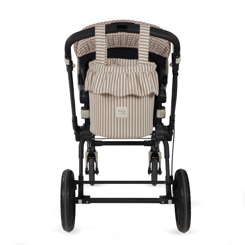 Bolso Bucket Praliné Rayas Moka - Imagen 6