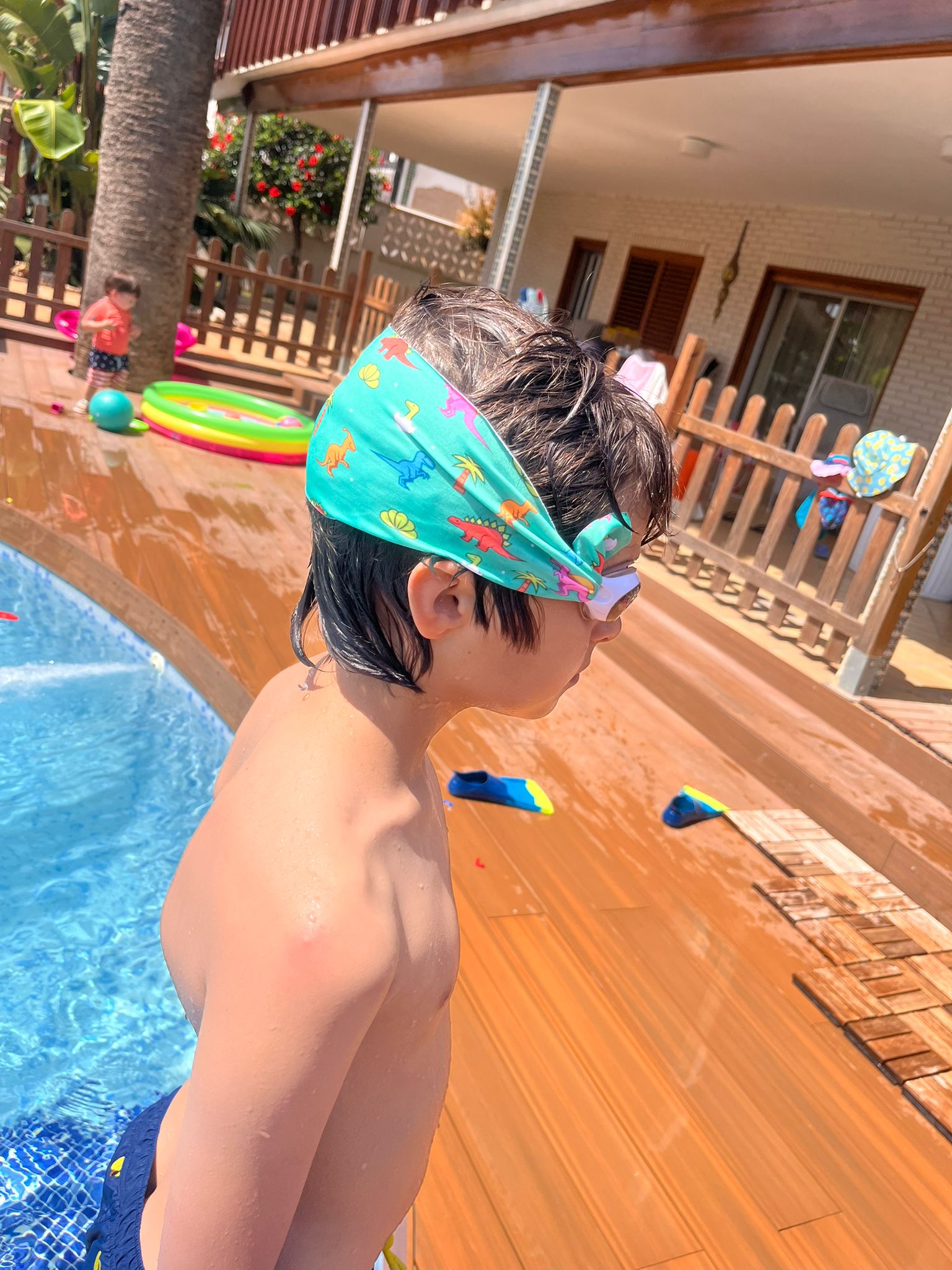 Gafas Infantiles Azul Oscuro con Turbante Dinos - Imagen 2