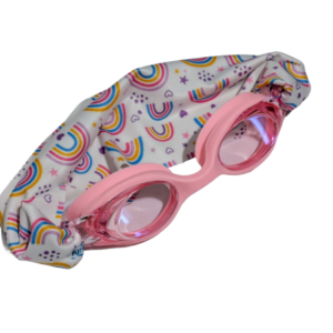 Gafas Infantiles Rosas con Turbante Arcoiris