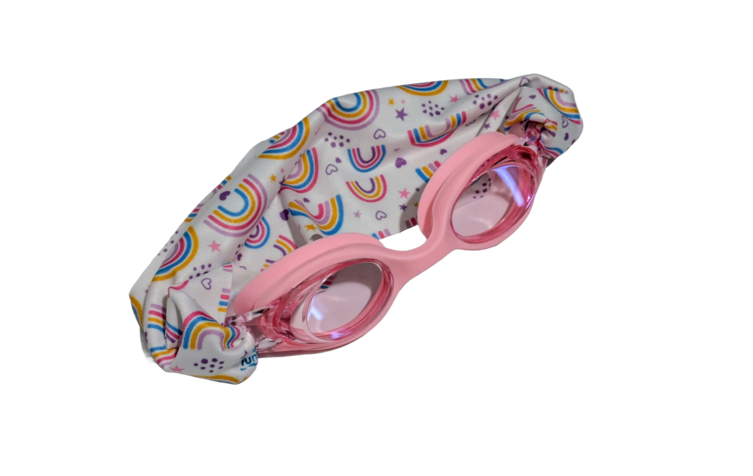 Gafas Infantiles Rosas con Turbante Arcoiris