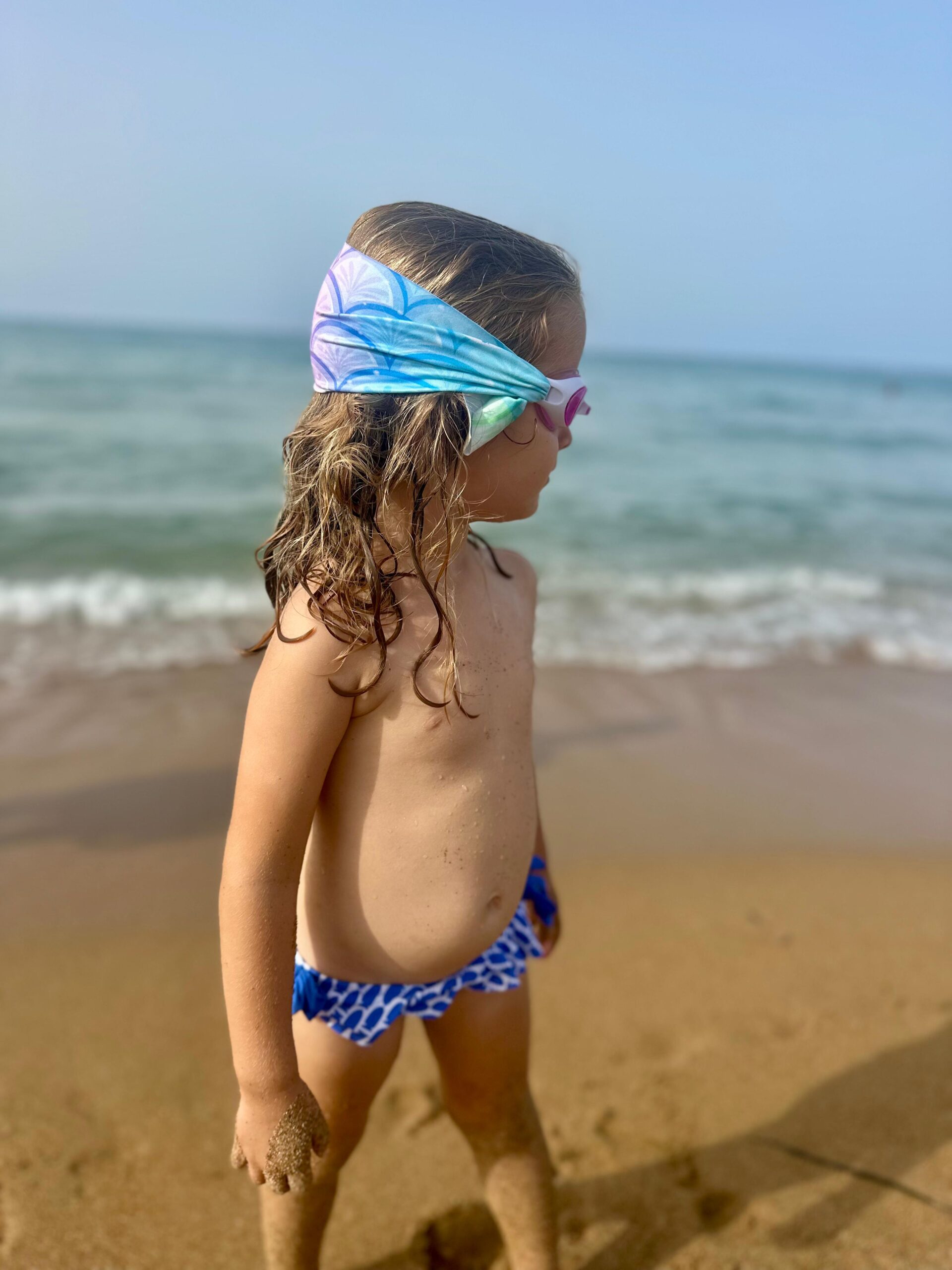 Gafas Infantiles Rosas con Turbante Sirenas - Imagen 2