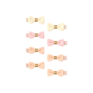 Set de 8 clips de pelo Mini Bow
