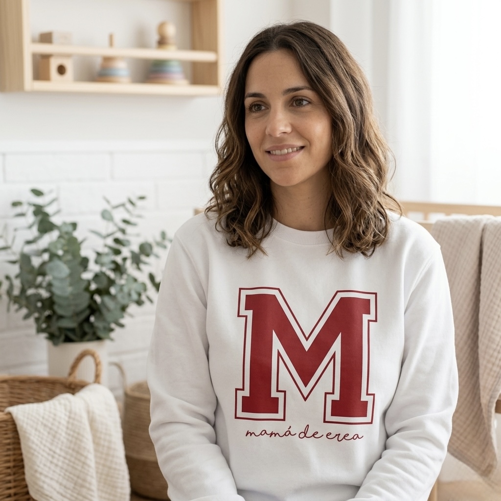 SUDADERA ADULTO UNISEX “COLLEGE” PERSONALIZADA (Serigrafía) (XS–3XL)