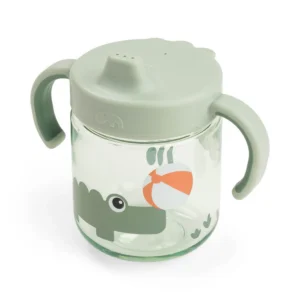 Taza con Boquilla de Aprendizaje dos Asas - Parque Infantil - Verde