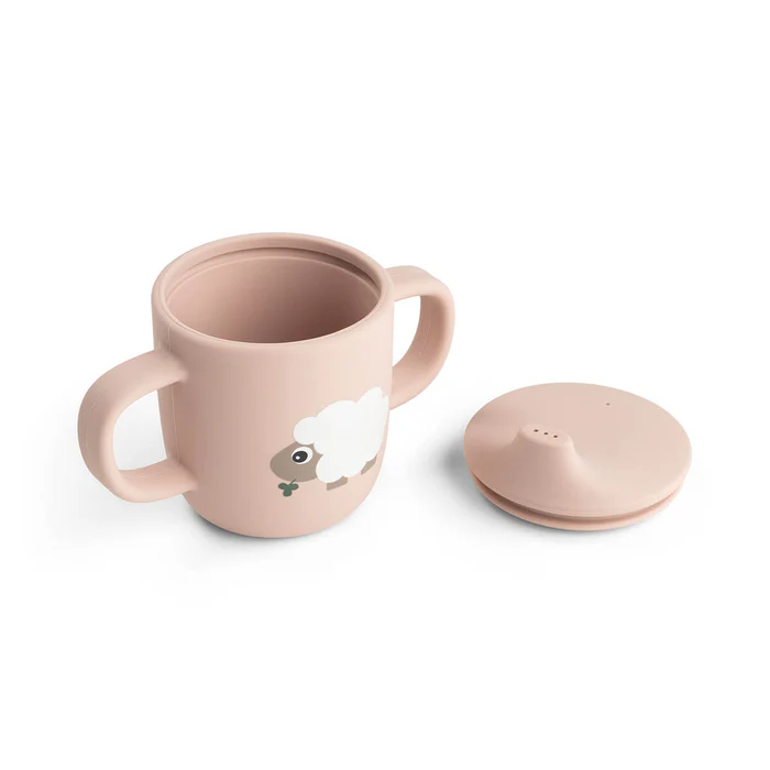 Vaso con Pico de Silicona - Tiny Farm - Rosa - Imagen 6