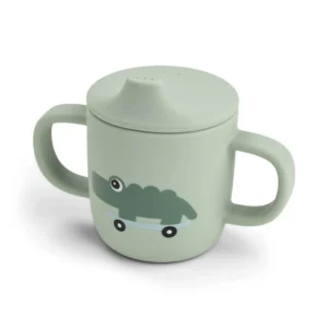 Vaso con Pico de Silicona - Tiny Farm - Verde