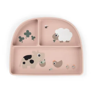 Cuenco con Compartimentos Stick&Stay - Tiny farm - Rosa
