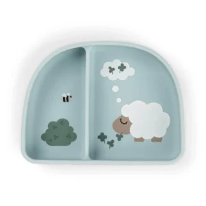 Cuenco con Compartimentos Stick&Stay - Tiny farm - Azul