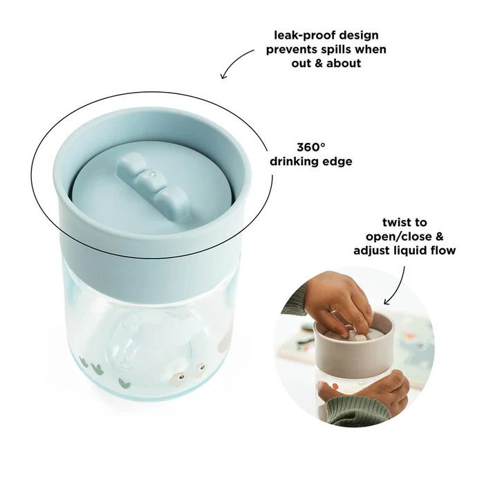 Taza de Aprendizaje 360° - Tiny Farm - Azul - Imagen 5
