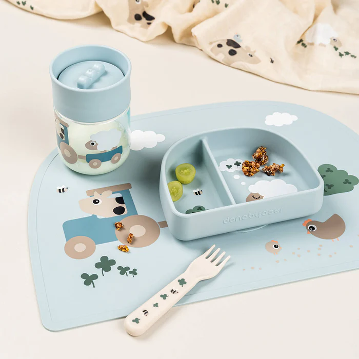 Taza de Aprendizaje 360° - Tiny Farm - Azul - Imagen 4