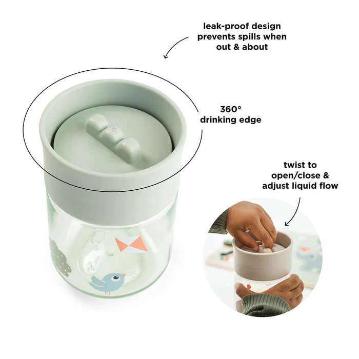 Taza de Aprendizaje 360° - Parque Infantil - Verde - Imagen 3