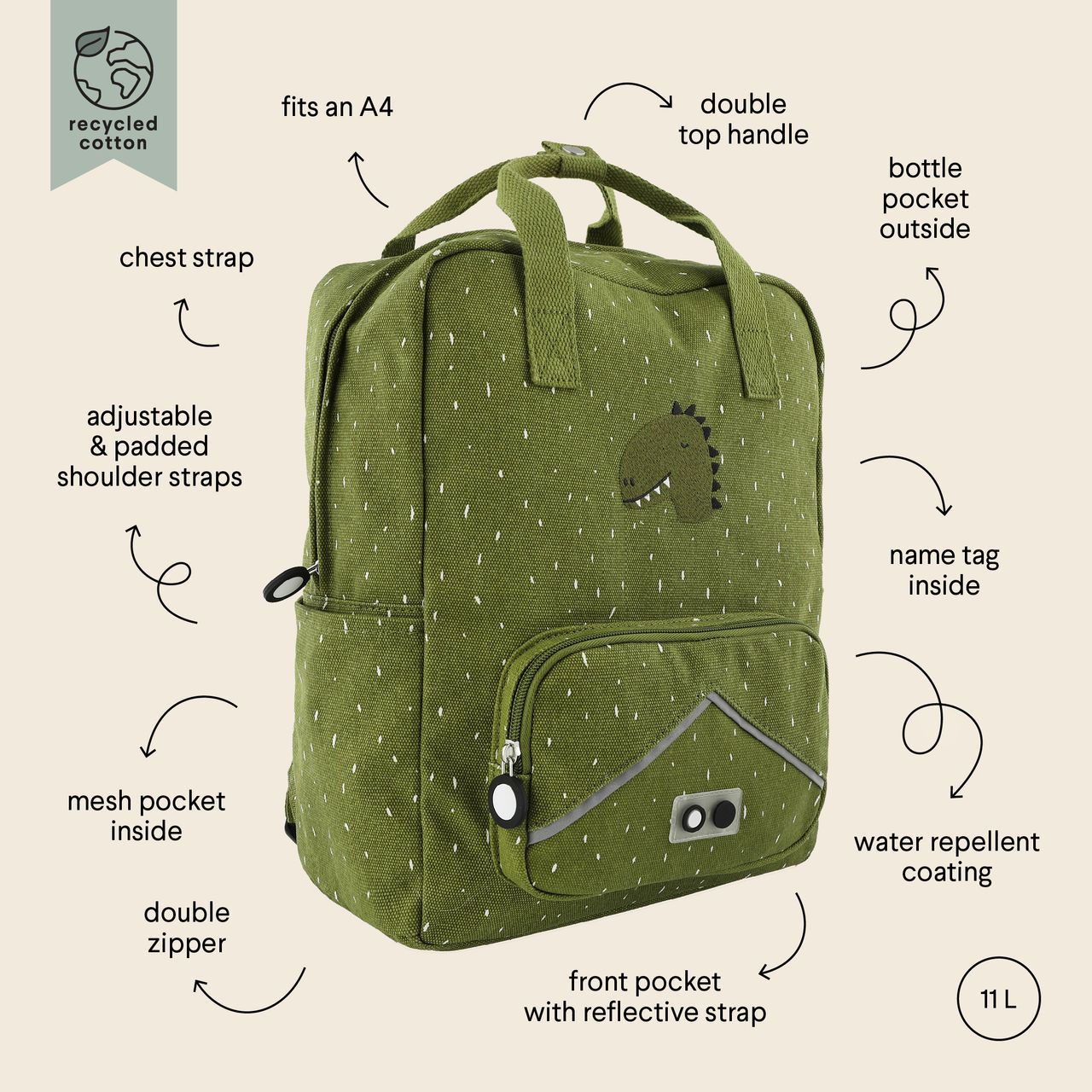 Mochila grande - Mr. Dino - Imagen 5