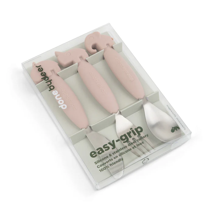Easy-grip Cuberteria - Deer friends - Rosa - Imagen 2