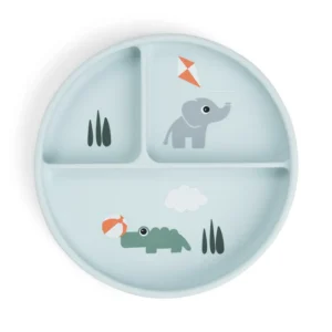 Cuenco con Compartimentos Stick&Stay - Playground - Azul