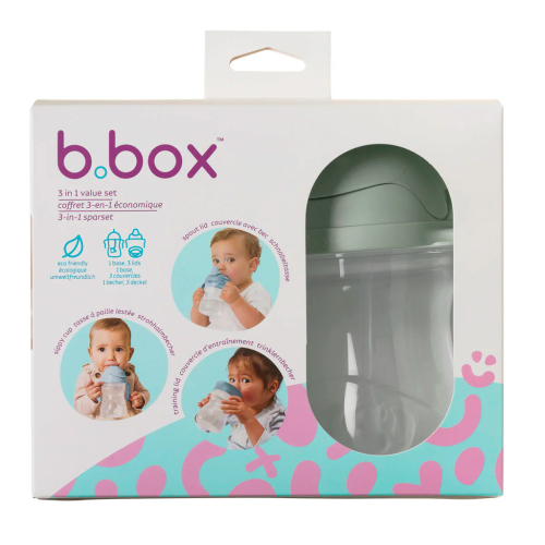 Pack ahorro tazas y vasos bebé 3 en 1 - Sage - Imagen 2