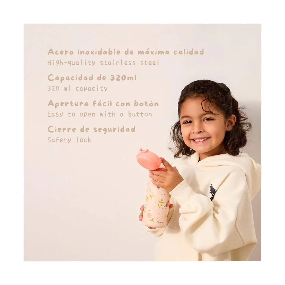 Steel Junior Bottle Butterfly - Imagen 5
