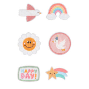 Set de Parches Textiles Autoadhesivos Happy Day