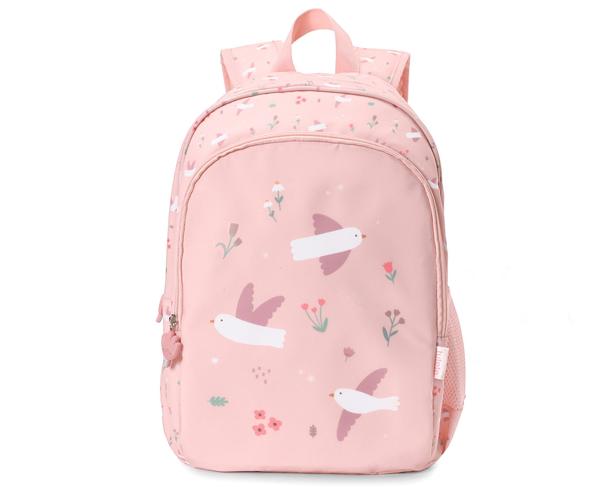 Mochila Mediana Blossom Birds + Llavero Personalizable - Imagen 4
